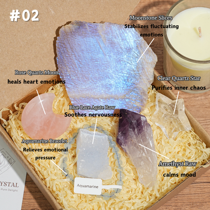 Self-Love & Chakra Healing Crystal Set– Abundance, Focus & Energy Protection