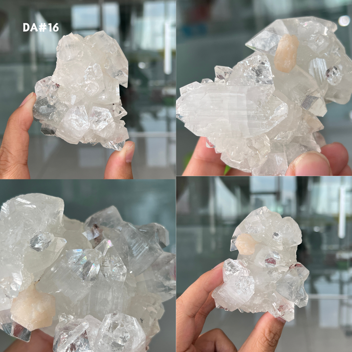 Unique, Diamond Apophyllite w/ Pink Zeolite Var.Stilbite