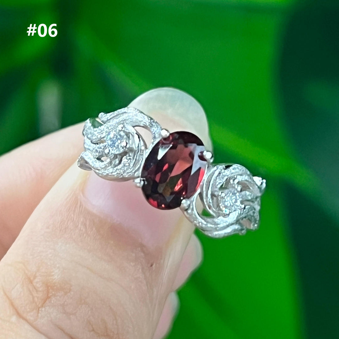 Garnet Ring,S925