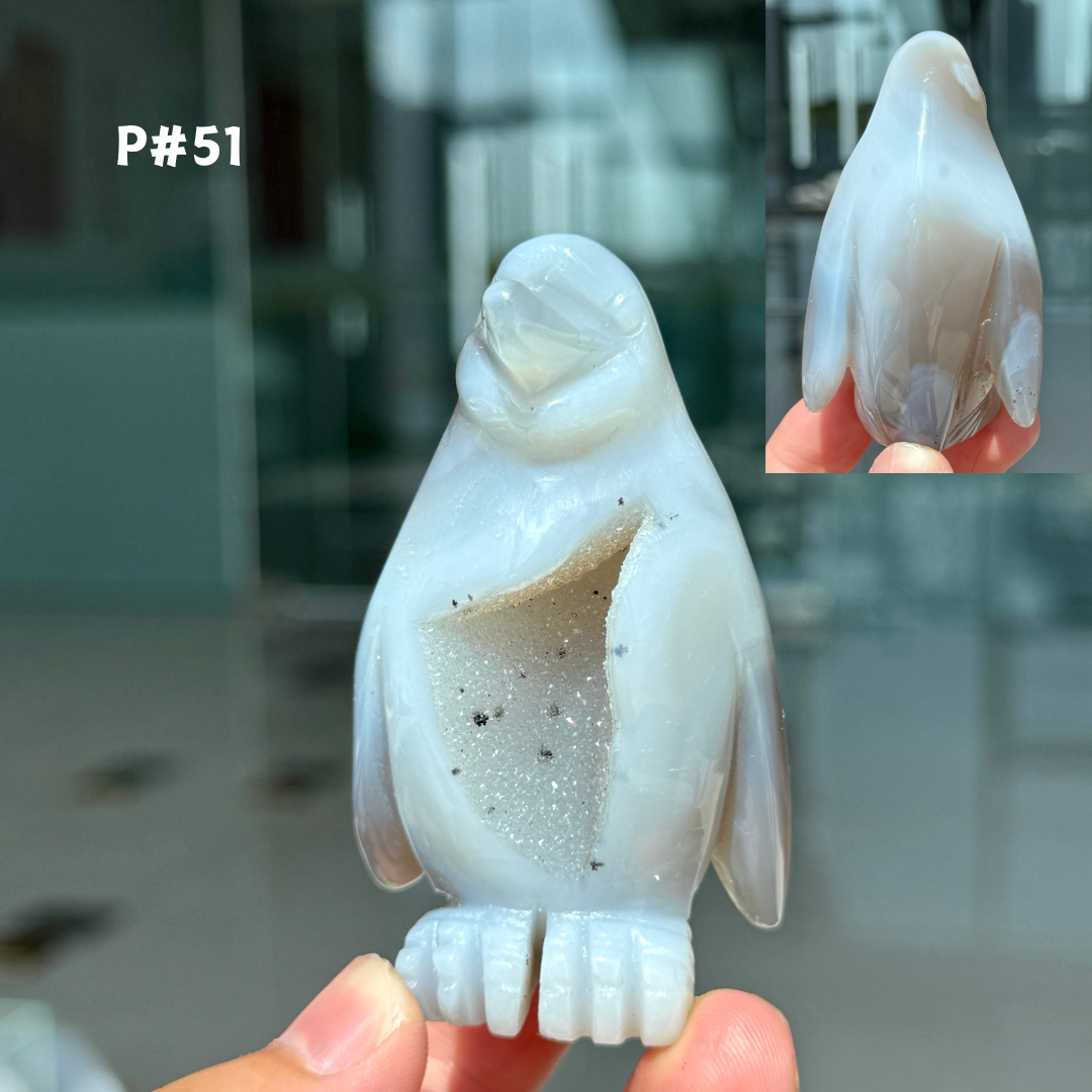Unique, Agate Geode Penguin