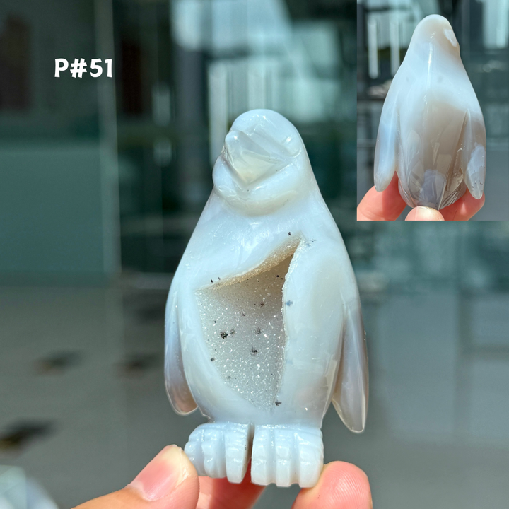 Unique, Agate Geode Penguin