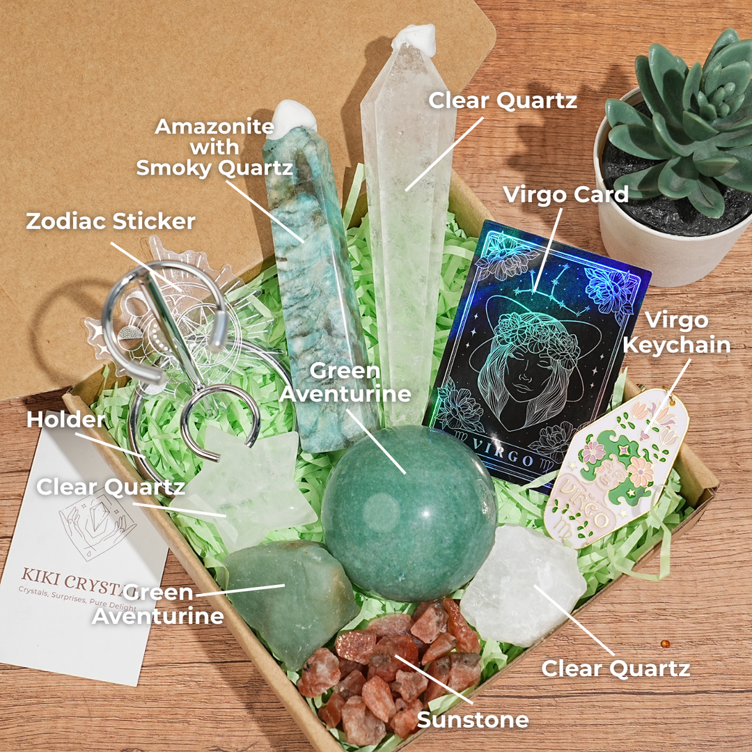 Exclusive Natural 12 Zodiac Crystal Healing Set