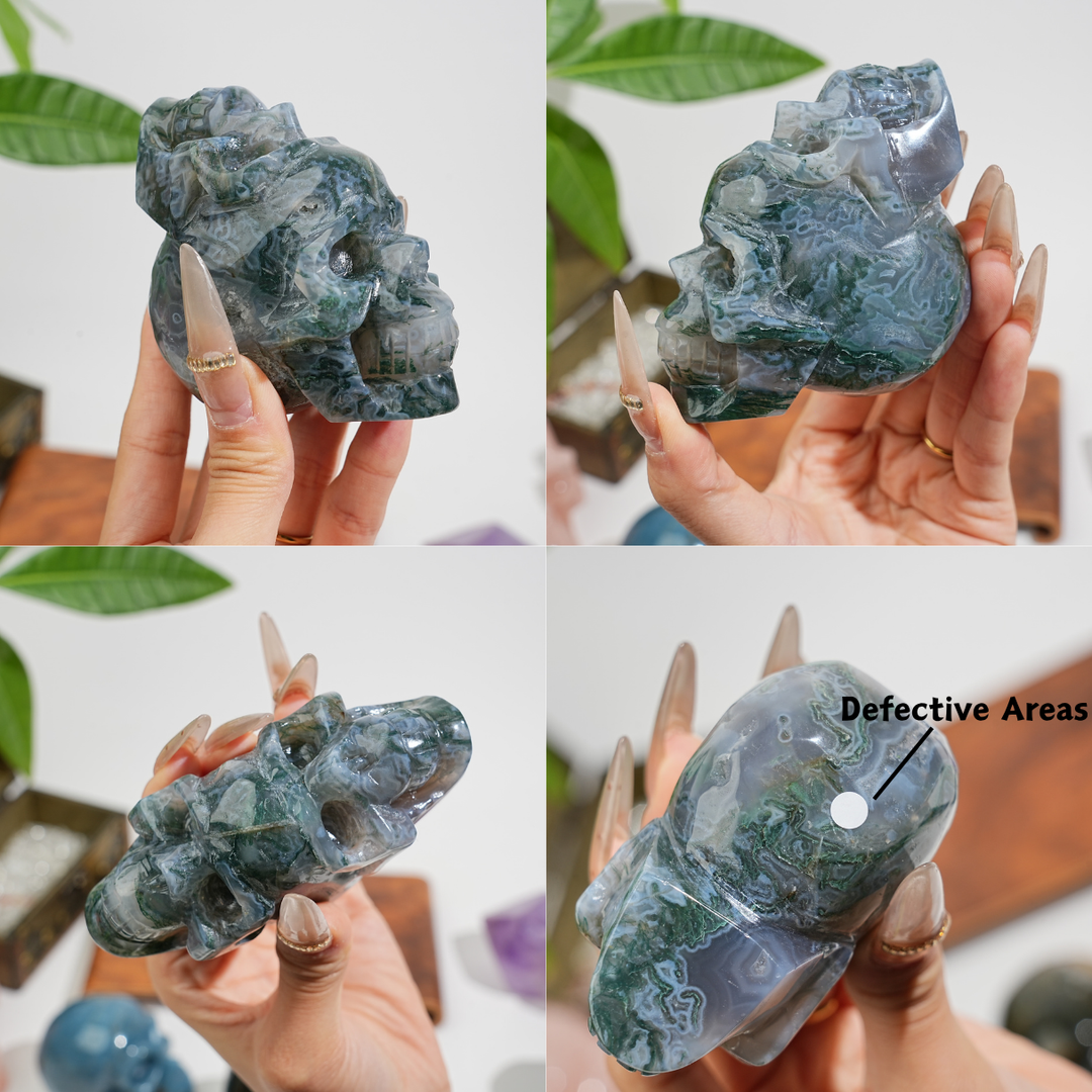 Unique,Natural Crystal Skull