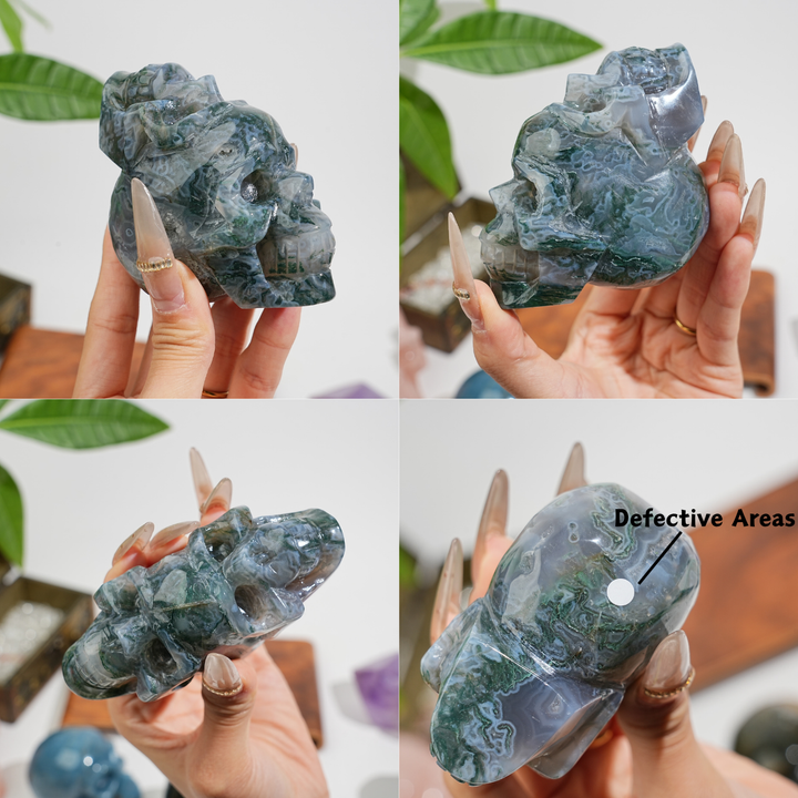 Unique,Natural Crystal Skull