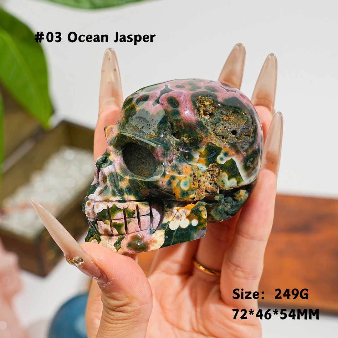 Unique,Natural Crystal Skull