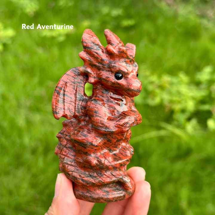 Natural Carving Crystal Quartz Dragon Figurine