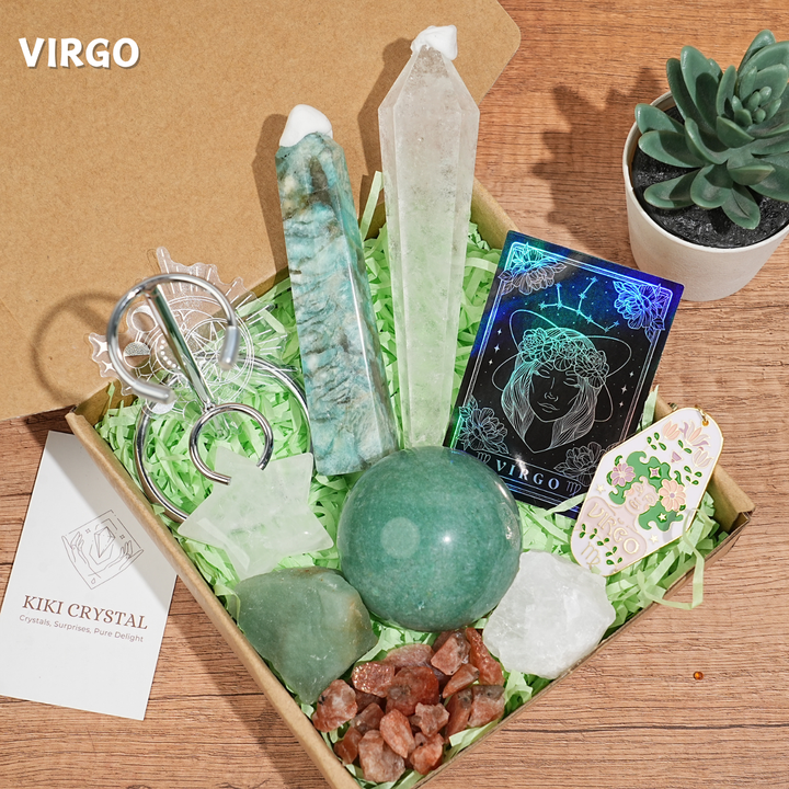 Exclusive Natural 12 Zodiac Crystal Healing Set