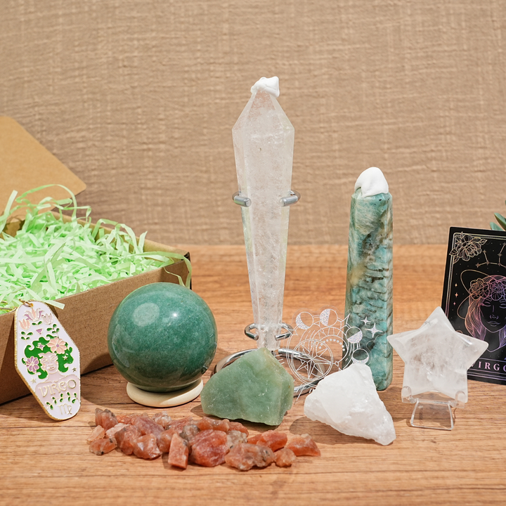 Exclusive Natural 12 Zodiac Crystal Healing Set