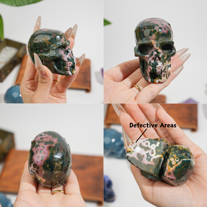 Unique,Natural Crystal Skull