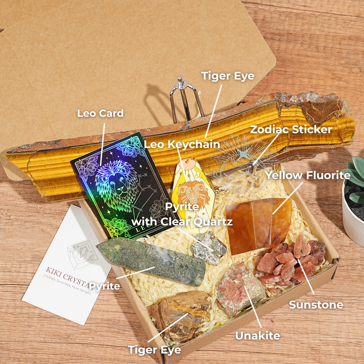 Exclusive Natural 12 Zodiac Crystal Healing Set