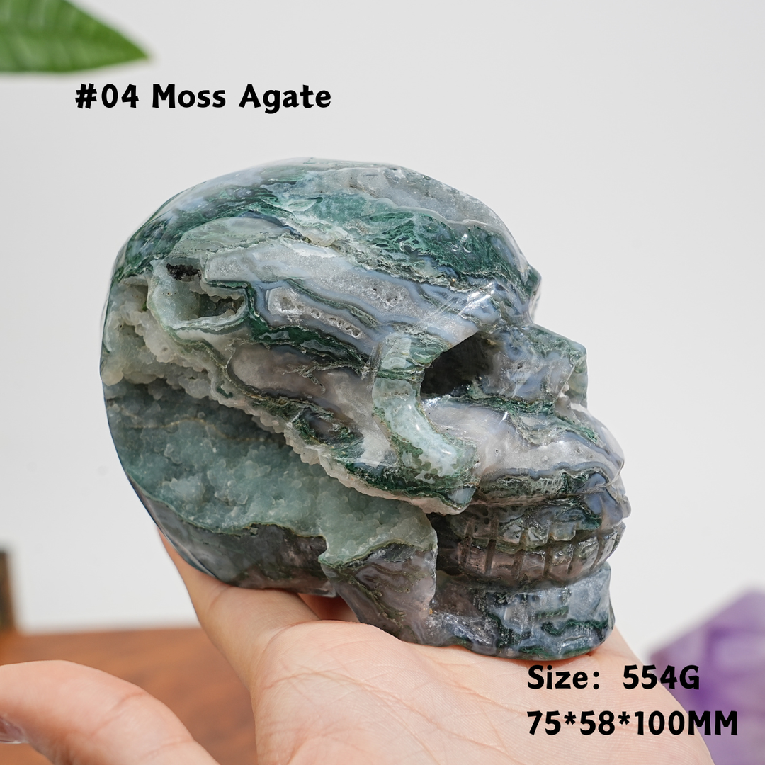 Unique,Natural Crystal Skull