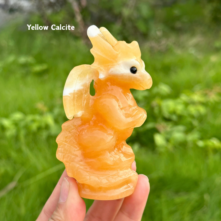 Natural Carving Crystal Quartz Dragon Figurine