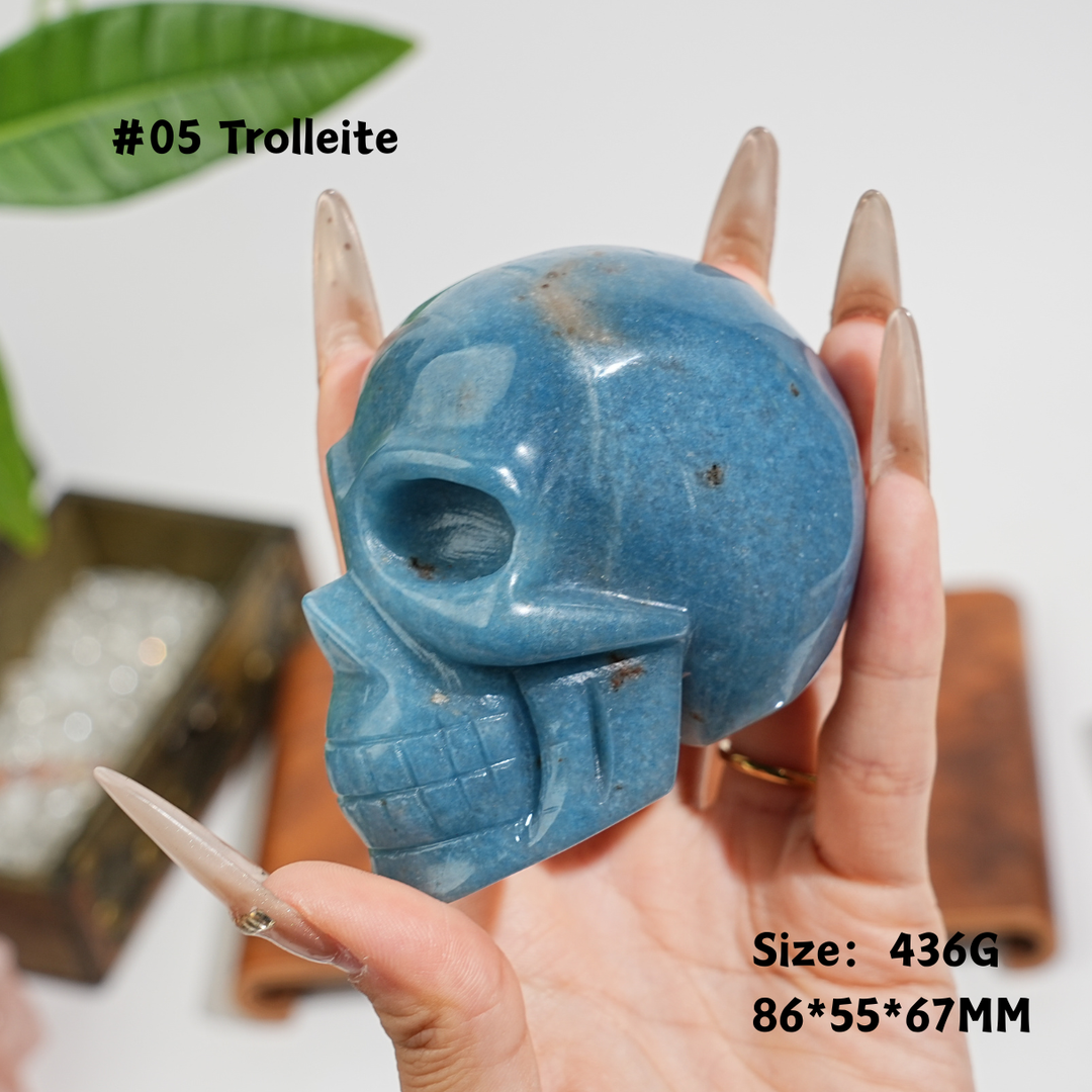 Unique,Natural Crystal Skull
