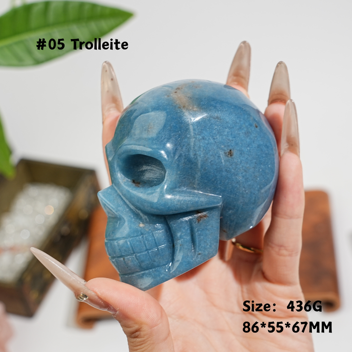 Unique,Natural Crystal Skull