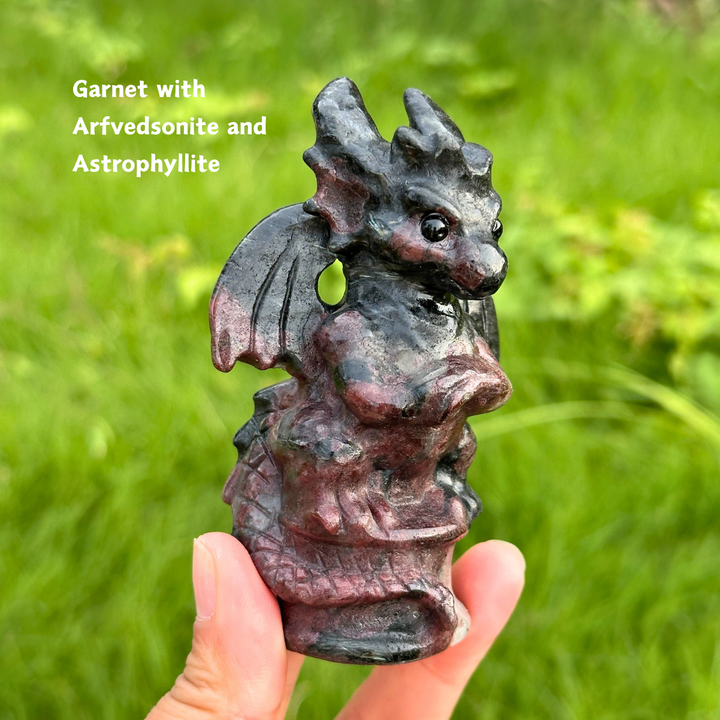 Natural Carving Crystal Quartz Dragon Figurine