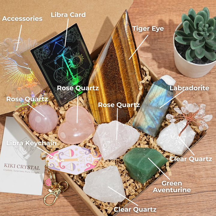 Exclusive Natural 12 Zodiac Crystal Healing Set