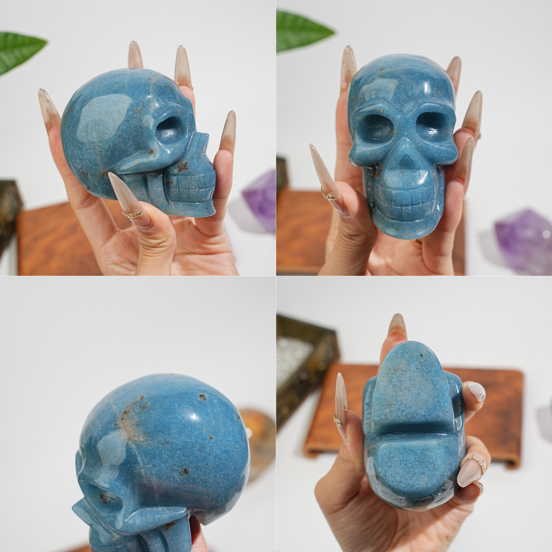 Unique,Natural Crystal Skull