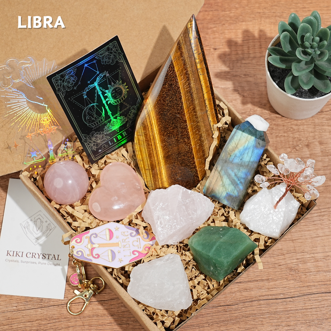 Exclusive Natural 12 Zodiac Crystal Healing Set