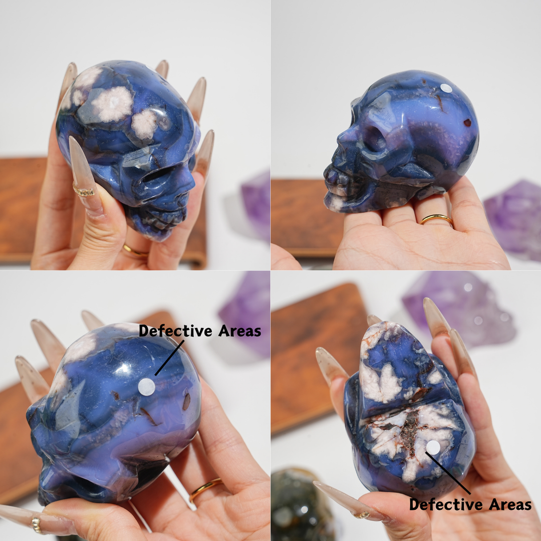 Unique,Natural Crystal Skull