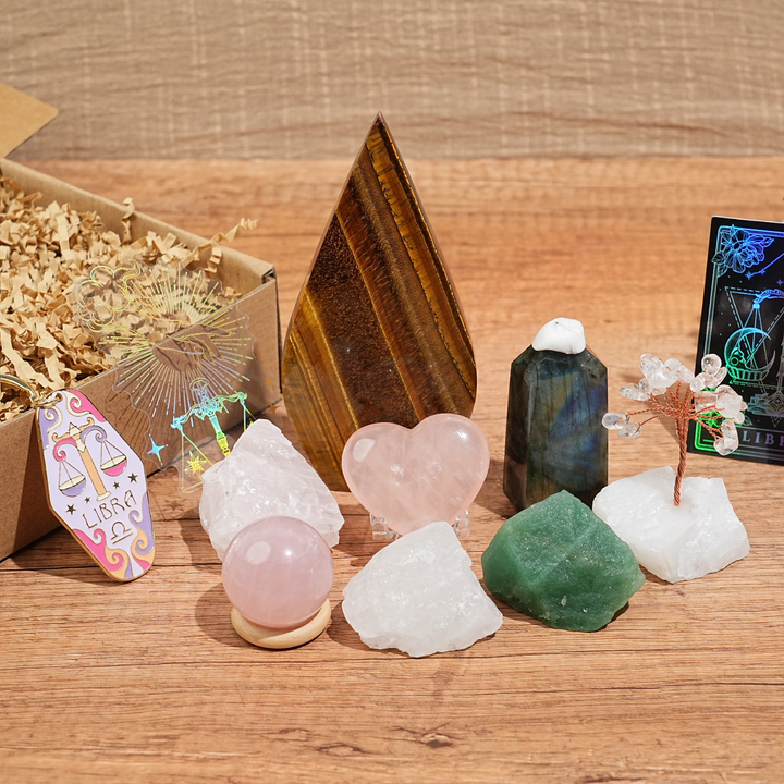 Exclusive Natural 12 Zodiac Crystal Healing Set