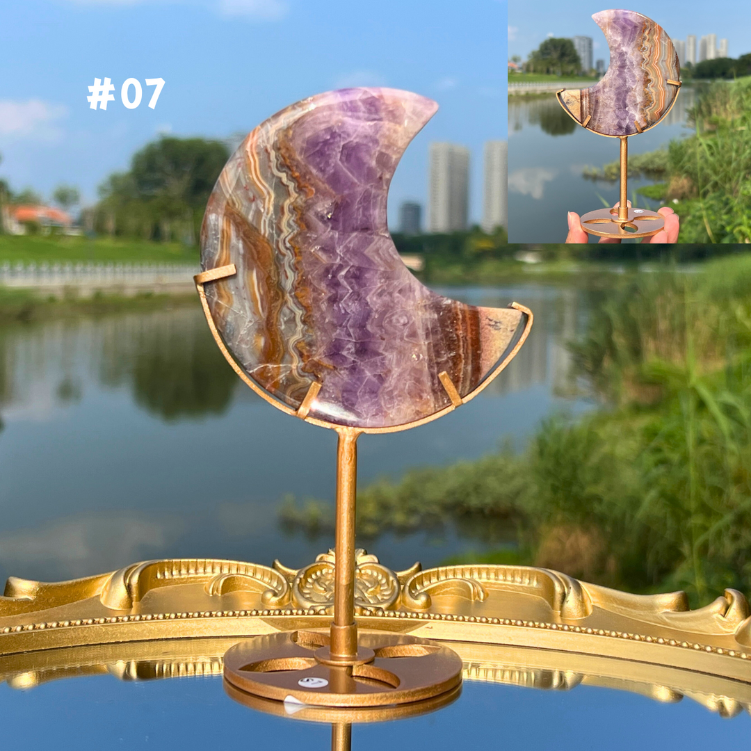 Amethyst Agate Moon