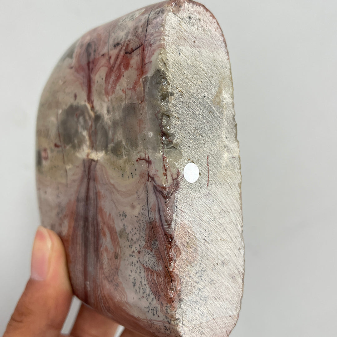 Unique,A Slightly Imperfect Natural Crystal Picture Jasper Ornament