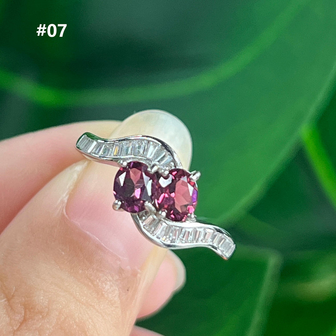 Garnet Ring,S925