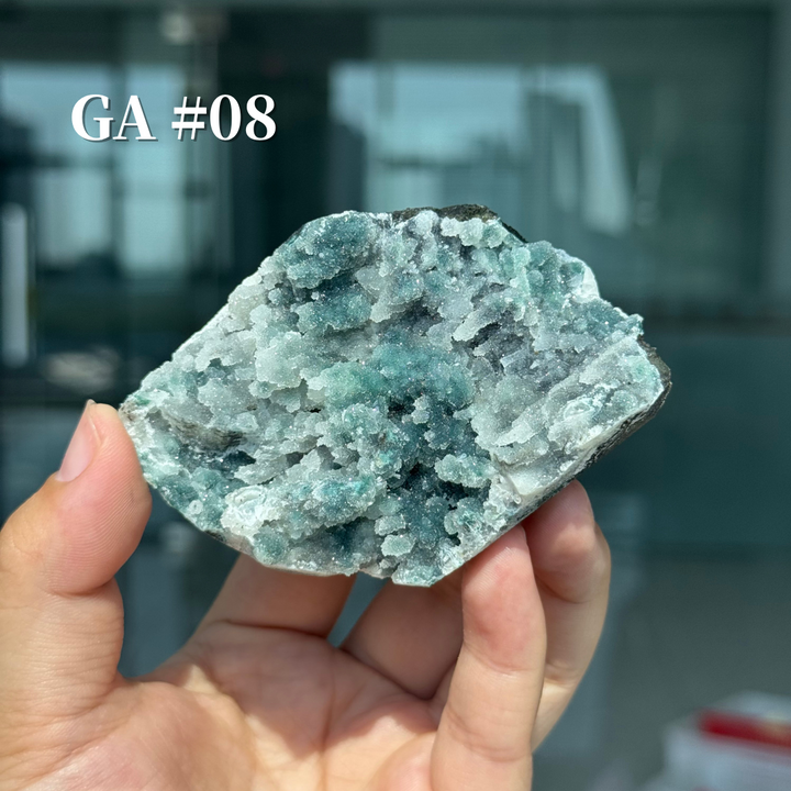 Unique, Sugar Druzy Apophyllite Cluster with Stilbite and Chlorite