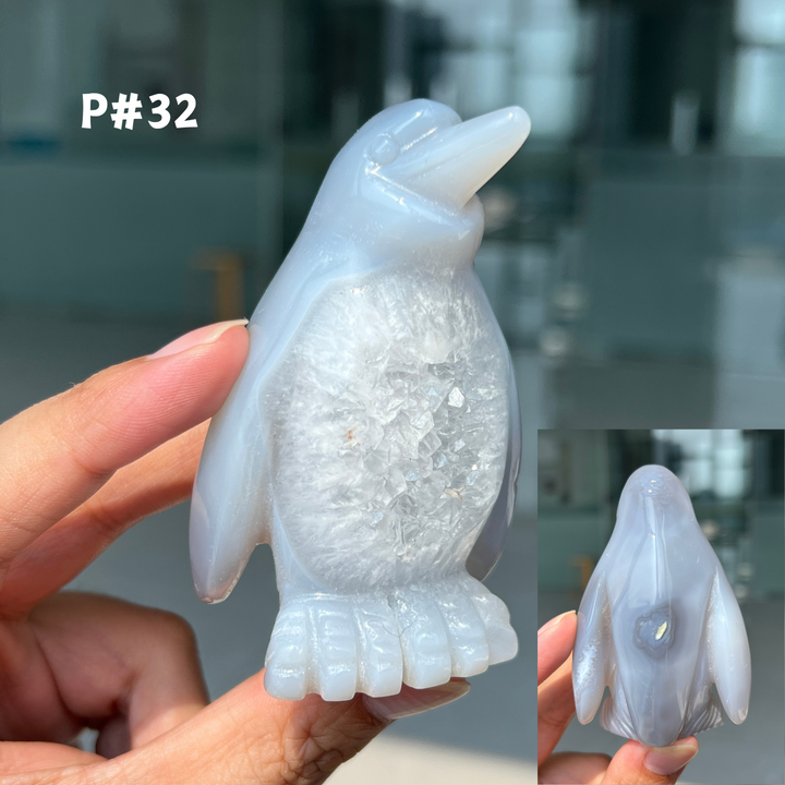 Unique, Agate Geode Penguin