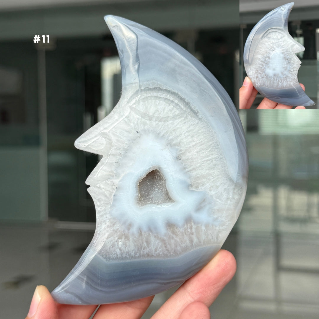 Agate Geode Moon