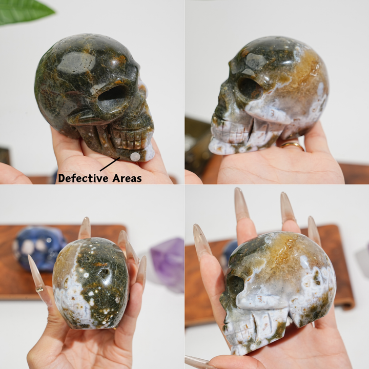 Unique,Natural Crystal Skull