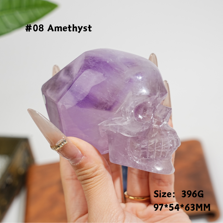 Unique,Natural Crystal Skull