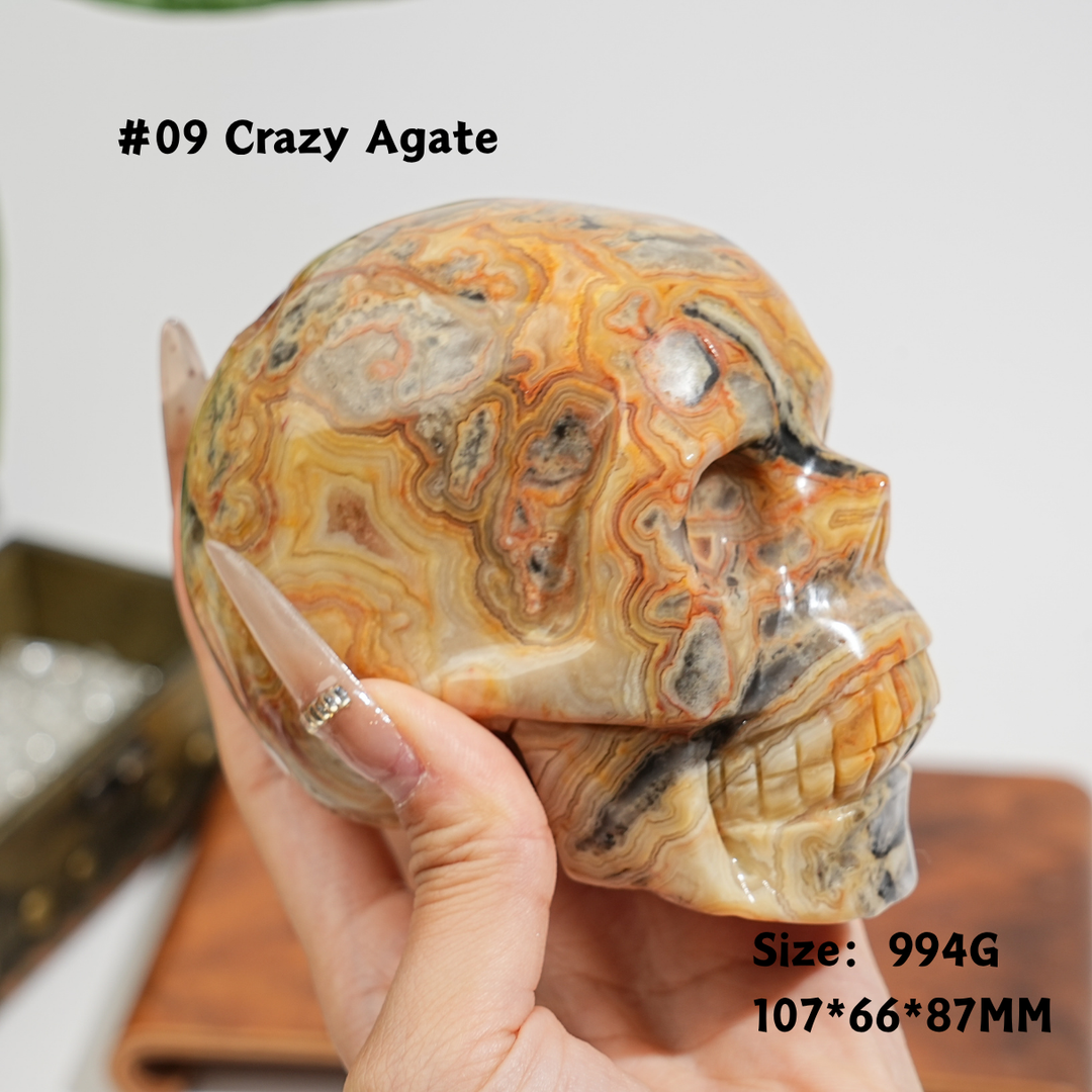 Unique,Natural Crystal Skull