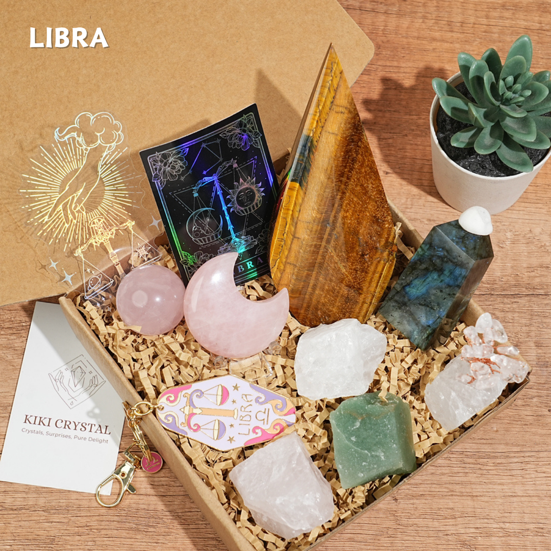 Exclusive Natural 12 Zodiac Crystal Healing Set