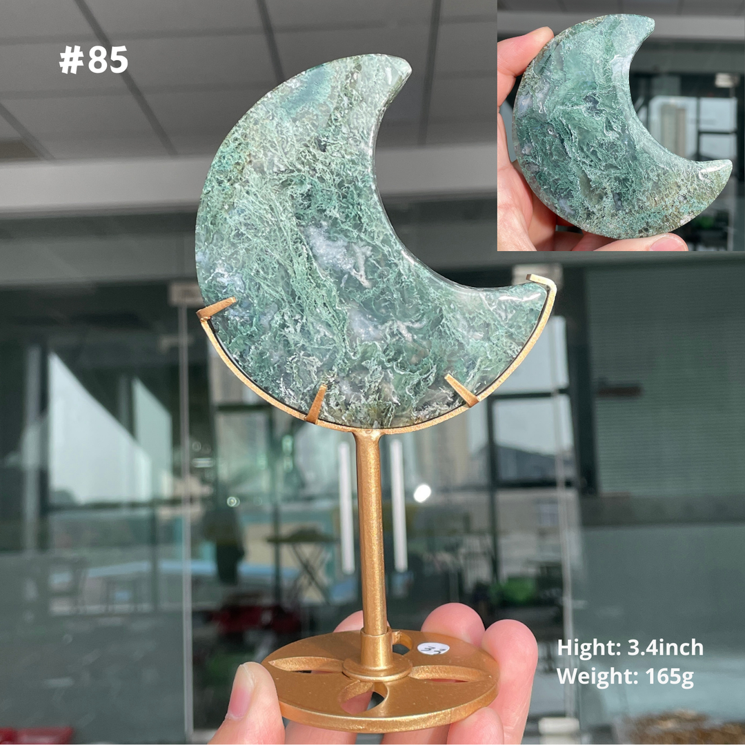 Unique,Moss Agate Moon