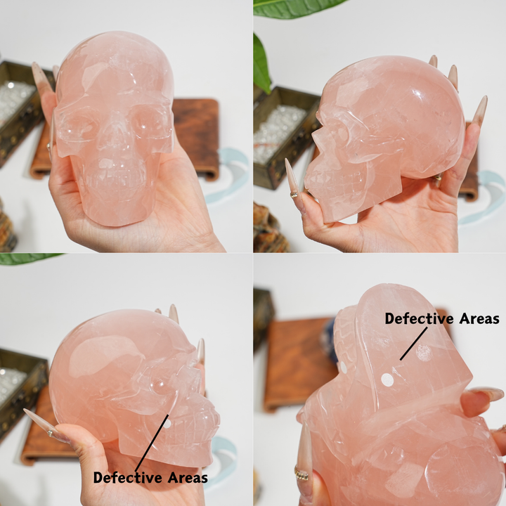 Unique,Natural Crystal Skull