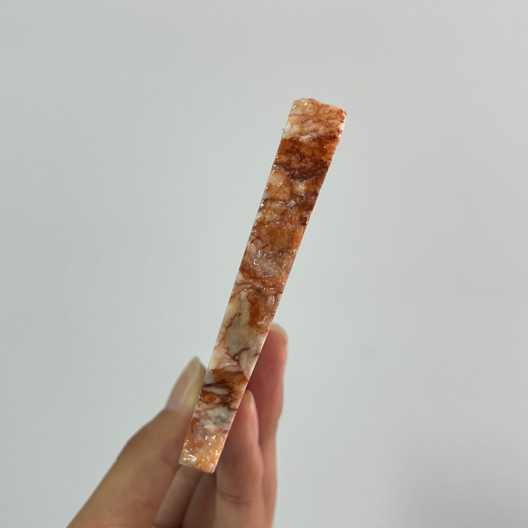 Unique,Natural Red Network Jasper Crystal Slice