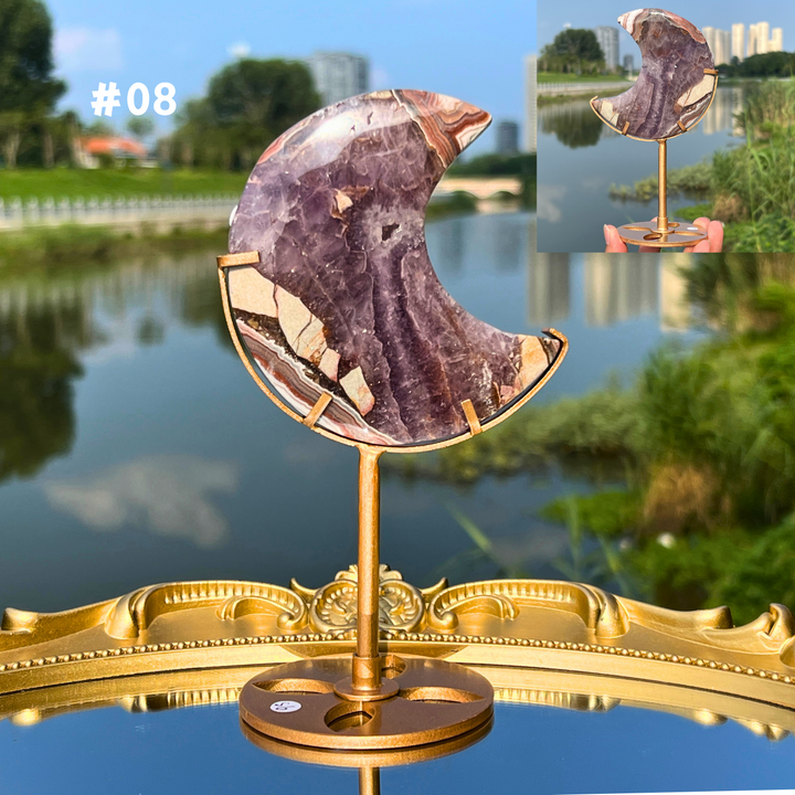 Amethyst Agate Moon