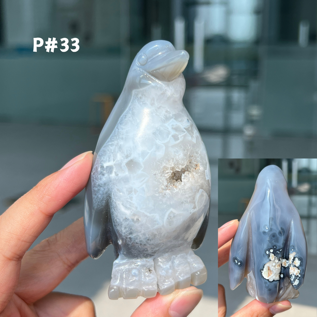 Unique, Agate Geode Penguin