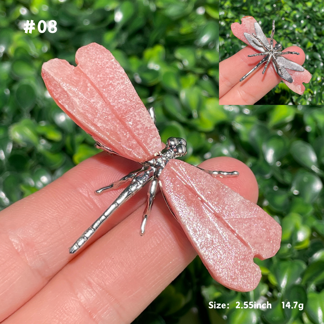 Unique,Rhodochrosite Dragonfly