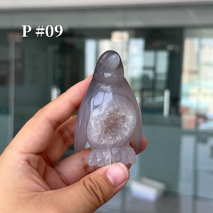 Unique, Agate Geode Penguin
