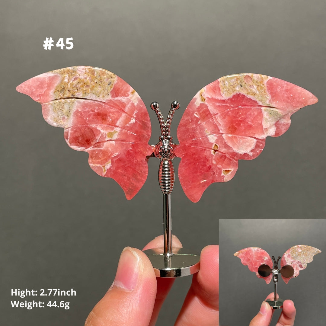Unique,2.3"+Rhodochrosite Butterfly
