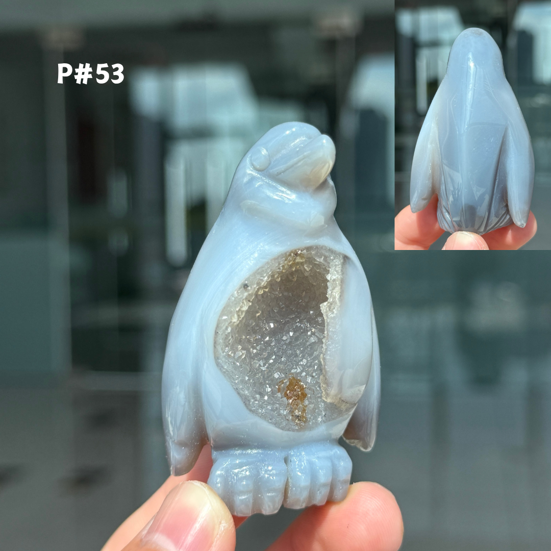 Unique, Agate Geode Penguin