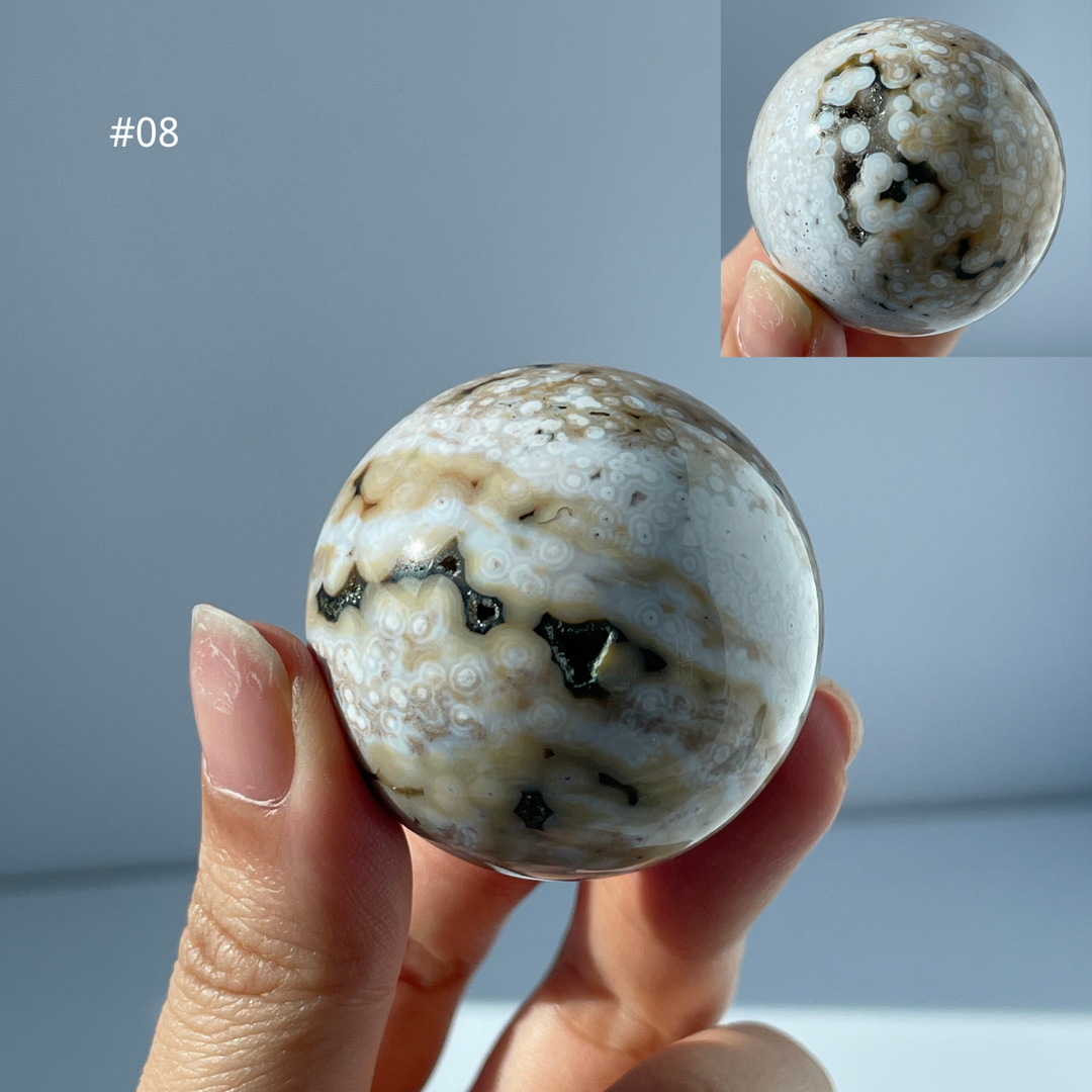 Big Sale,5th Vein Ocean Jasper Sphere