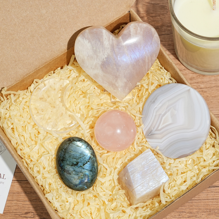 Self-Love & Chakra Healing Crystal Set– Abundance, Focus & Energy Protection