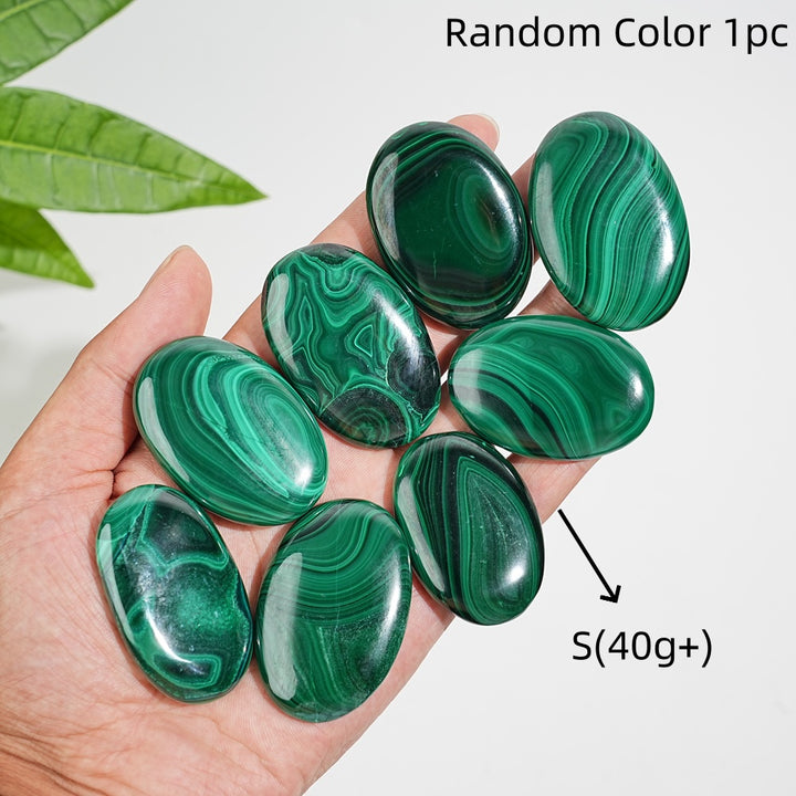 Natural Crystal Stunning Malachite Palmstone