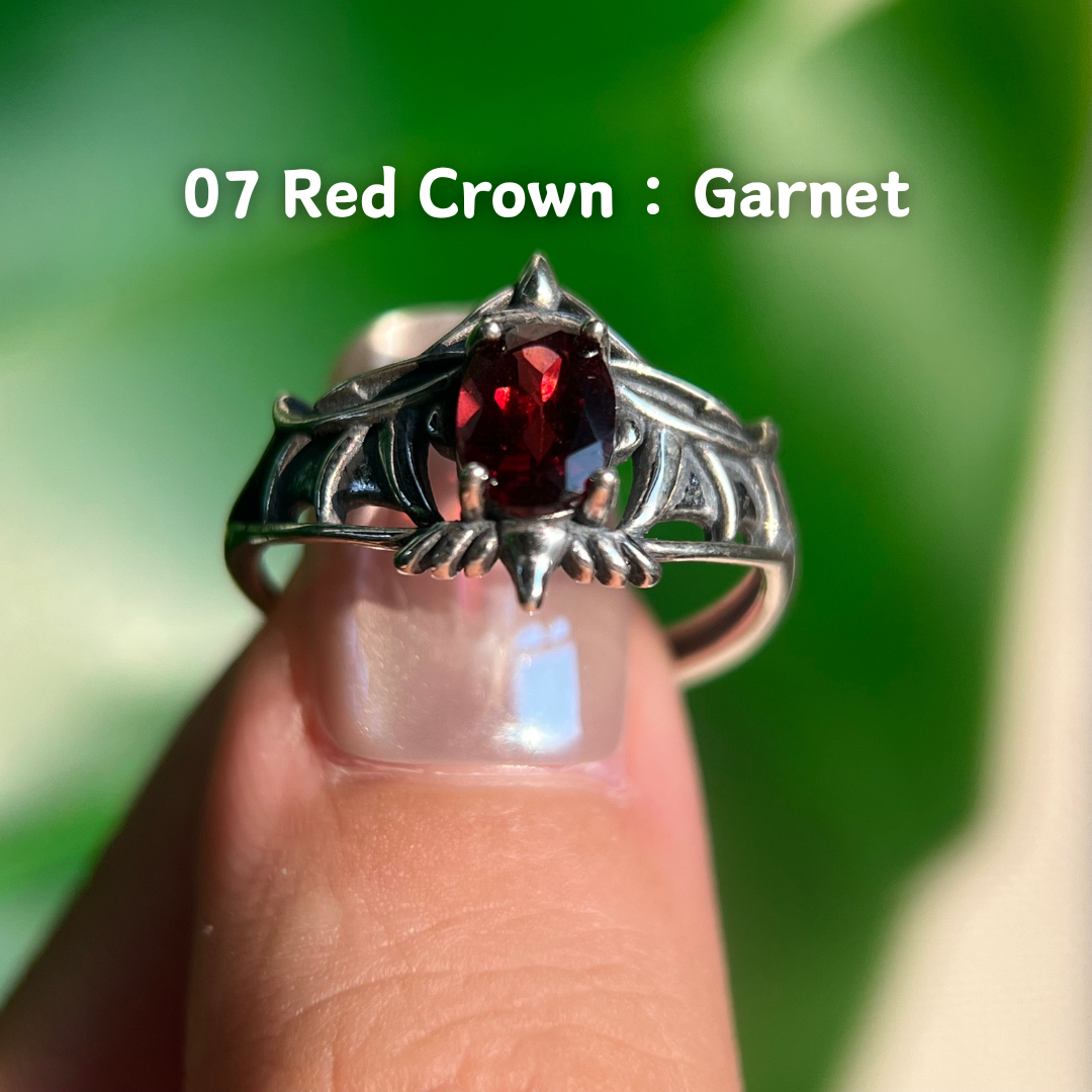 Vintage Crystal Ring, S925