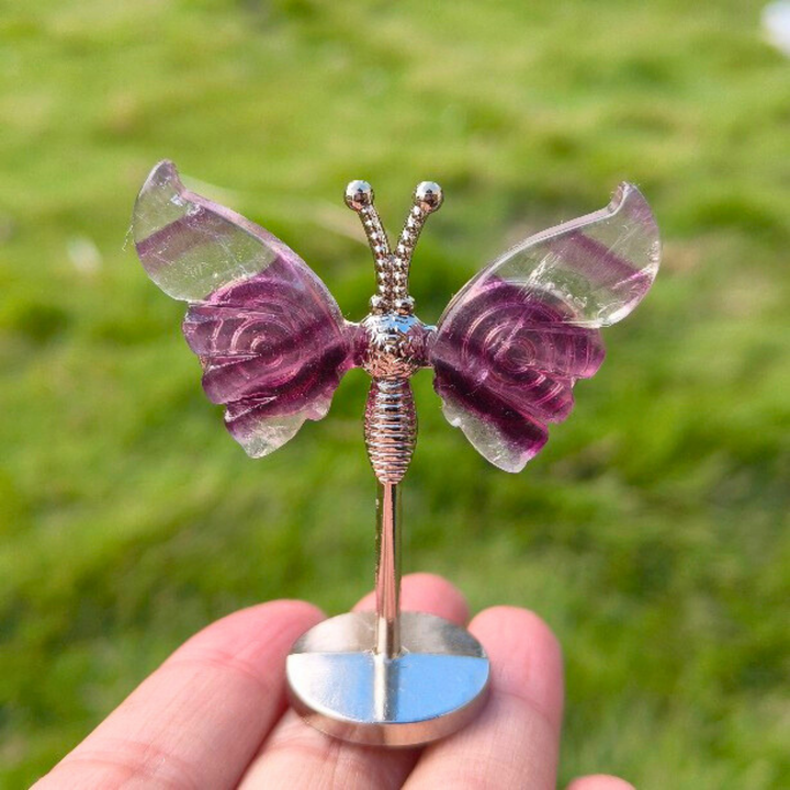 Crystal Fluorite Butterfly