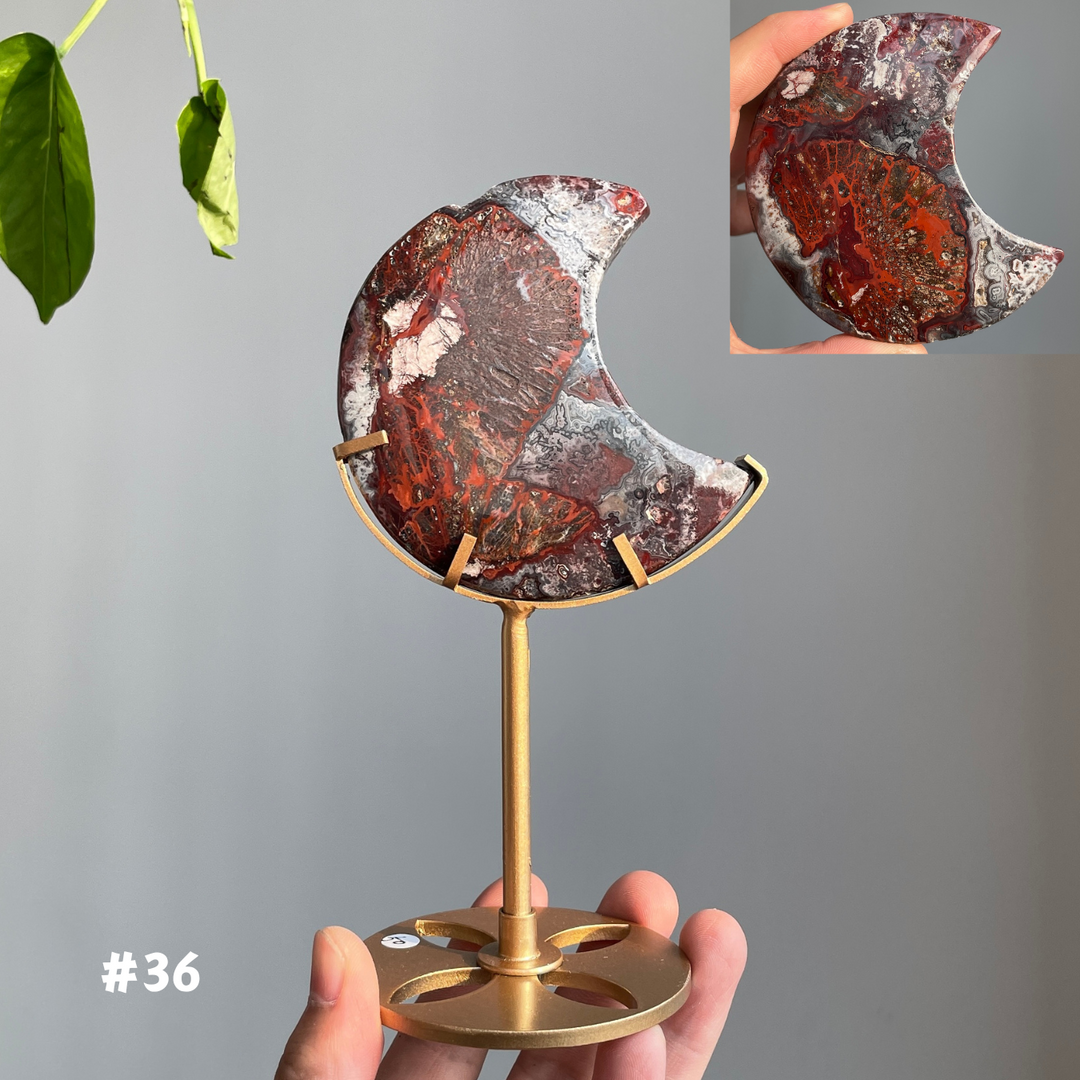 Unique, Mexican Agate Moon