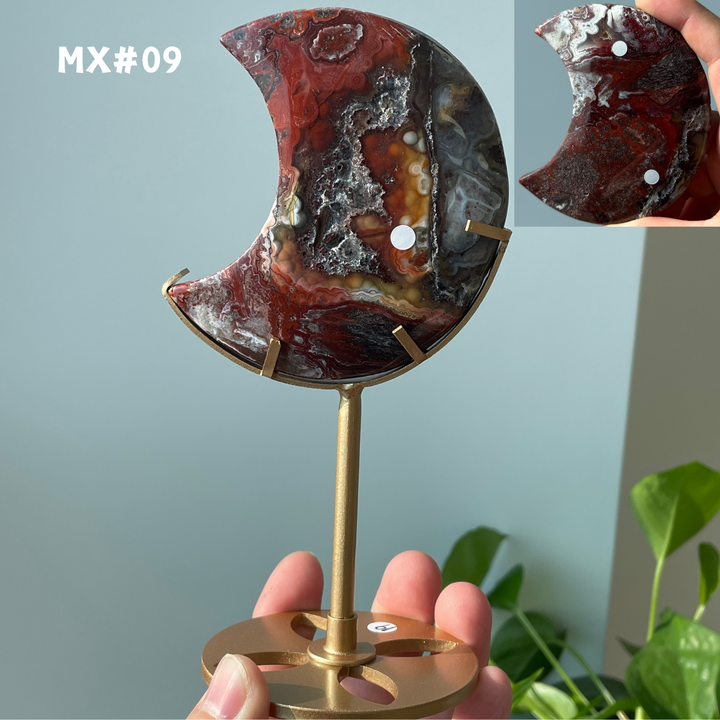 Unique, Mexican Agate Moon